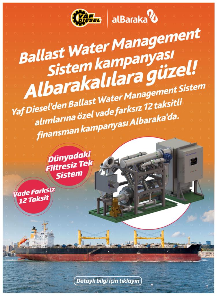 Agreement with Albarakatürk for Ballast Water Management System